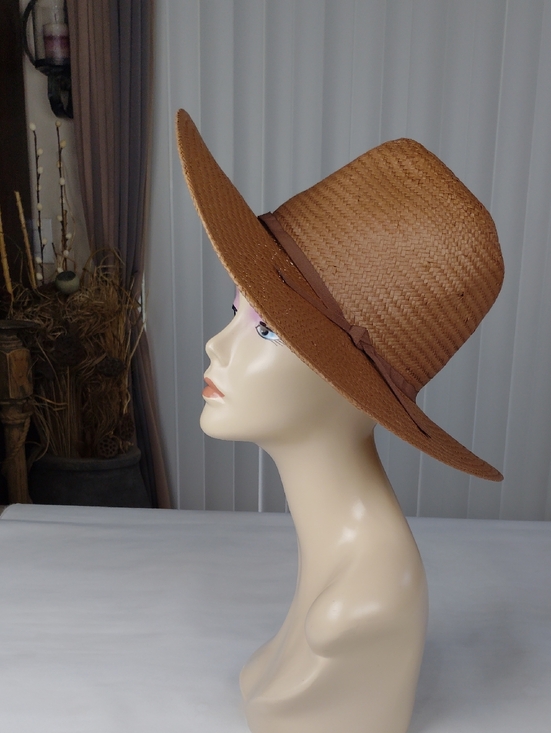 Brixton Accessories - Brixton Wide Brim Straw Fedora Hat .